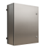 Gabinete de Acero Inoxidable IP66 Uso en Intemperie (600 x 600 x 250 mm) con Placa Interna Galvanizada.