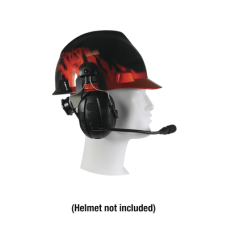 Orejeras duales inalámbricas para montar en casco compatible con adaptadores PRYME BLU, radio y dispositivos bluetooth, con función de PTT y para contestar celulares.