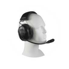 Audífonos inalámbricos Bluetooth con diadema rígida por arriba de la cabeza compatible con adaptadores PRYME BLU, radio y dispositivos bluetooth, con función de PTT y para contestar celulares.