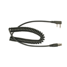 Cable en espiral para auricular HDS-EMB para radios Kenwood Serie G/ 3230/ 2102G/ 2202L/ 2212L/ 2170/ 2360/ 2302/ 2312/ 2000/ 2402/ NX-220/ 320/ NX-240/ 340/ TKD-240/ 340.