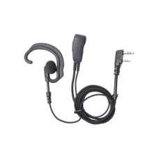 Micrófono Audífono de Solapa Estilo Gancho / CABLE FIBRA TRENZADA KEVLAR ULTRA RESISTENTE Para KENWOOD Serie G/3230/2102G/2202L/2212L/2170/2360/2302/2312/2000/2402/NX220/NX240/TKD240