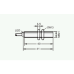 Sensor de Proximidad Inductivo Cilíndrico M8 / Cable 3 Hilos PNP N.O. / Distancia Detección 1.5 mm / IP67 / Rango Voltaje 12-24V DC / Frecuencia Respuesta 1000Hz / Protección Cortocircuito y Polaridad Inversa
