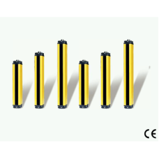 Receptor PNP Barrera Fotoeléctrica de Seguridad / Área Protegida 0.5-5 m / Resolución 25 mm Detección Presencia / DC 12-24V / IP65 / Conector M12 / Aluminio y Nylon / Inmunidad Luz >5000 LUX