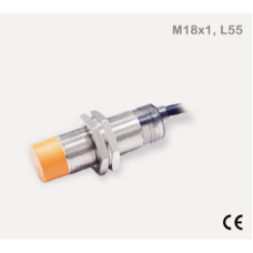 Sensor Inductivo de Proximidad Cilíndrico / M18 / 8 mm de Detección / PNP N.O. / Cable 3 Hilos 2 Metros / IP67 / Protección contra Cortocircuito y Polaridad Inversa / −25 a +70°C Sensor Inductivo de Proximidad Cilíndrico / M18 / 8 mm de Detección / PNP N.O. / Cable 3 Hilos 2 Metros / IP67 / Protección contra Cortocircuito y Polaridad Inversa / −25 a +70°C