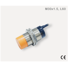 Sensor Inductivo de Proximidad Cilíndrico / M30 / 15 mm Detección / PNP N.O. / Cable 3 Hilos 2 Metros / IP67 / Protección Completa / −25...+70°C Sensor Inductivo de Proximidad Cilíndrico / M30 / 15 mm Detección / PNP N.O. / Cable 3 Hilos 2 Metros / IP67 / Protección Completa / −25...+70°C