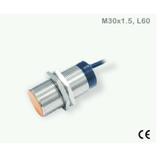 Sensor Inductivo Proximidad Cilíndrico / M30 Cable 3 Hilos / PNP N.O. / 10 mm Detección / IP67 / Protección Cortocircuito y Polaridad Inversa / Cable 2 Metros / −25...+70°C