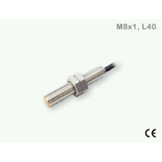 Sensor de Proximidad Inductivo Cilíndrico M8 / Cable 3 Hilos PNP N.O. / Distancia Detección 1.5 mm / IP67 / Rango Voltaje 12-24V DC / Frecuencia Respuesta 1000Hz / Protección Cortocircuito y Polaridad Inversa