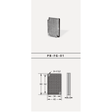 Reflector Industrial para Sensores Fotoeléctricos / Modelo PB-FG-01 / Dimensiones W40×H60 mm / Accesorio Especializado