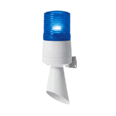 Luz LED con patrones de destello fijo y destellante con buzzer incorporado de alto volumen Máx. 95 dB color Azul 110 VCA