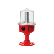 Luz de Obstrucción de Aviación LED con Tubo de Baja Intensidad Tipo A Color Rojo, 110 VCA, Protección IP66 y Grado ICAO