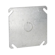 Tapa Cuadrada con Entrada de 1/2 para caja de 4