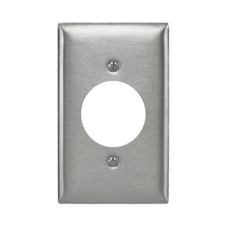 Placa para Receptaculo Sencillo 20 y 30 A de Media Vuelta/ 1.6 Placa para Receptaculo Sencillo 20 y 30 A de Media Vuelta/ 1.6