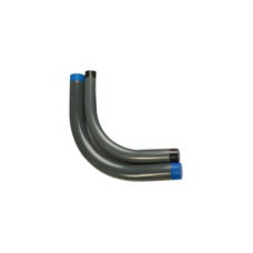 Codo Conduit de 1 1/4” (32 mm) rígido de aluminio recubierto de PVC e interior de uretano. Codo Conduit de 1 1/4” (32 mm) rígido de aluminio recubierto de PVC e interior de uretano.