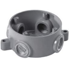 Caja Redonda Estándar sin Tapa a Prueba de Intemperie 102(4) de 3/4 Caja Redonda Estándar sin Tapa a Prueba de Intemperie 102(4) de 3/4