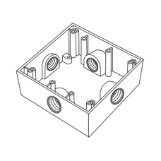 Caja Cuadrada de 3/4