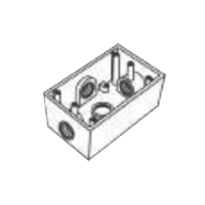 Caja Rectangular de 3/4 Caja Rectangular de 3/4