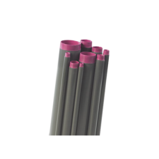 Tubo Conduit  rígido de aluminio de 2” (50.8 mm) con recubrimiento de PVC de 3.05 m con cople.