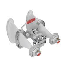 Antena Sectorial Asimétrica de 90° 4900 - 7125 MHz, 15 dBi con soporte mejorado, listas para TwisPort sin pérdida