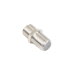 Adaptador Barril para 75 Ohm, de Conector F Hembra a F Hembra, Níquel/ Estaño/ Polietileno.