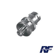 Adaptador en Línea  de Conector BNC Hembra a SMA Hembra / Radios Portátil Kenwood, Uniden, Níquel/ Oro/ Teflón.