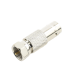 Adaptador en Línea para Video, de Conector BNC Hembra a F Macho, 75 Ohm, Níquel/ Oro/ Delrin.
