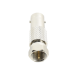 Adaptador en Línea para Video, de Conector BNC Hembra a F Macho, 75 Ohm, Níquel/ Oro/ Delrin.