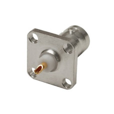 Conector BNC hembra, montaje en panel de 4 perforaciones a 13 mm