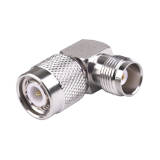 Adaptador en Ángulo Recto de TNC Hembra de Rosca Izquierda a TNC Macho en Rosca Izquierda, Níquel/ Oro/ Teflón. Adaptador en Ángulo Recto de TNC Hembra de Rosca Izquierda a TNC Macho en Rosca Izquierda, Níquel/ Oro/ Teflón.