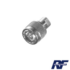 Adaptador en linea de conector FME Macho a N Macho.