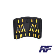 Juego de 6 piezas. (Incluye 4 Diferentes Pinzas de Punta Aserrada, una de Corte al Raz y otra de Corte con Retén para la Rebaba).