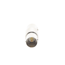 Adaptador Tipo Barril para 75 Ohm, de Conector BNC Hembra a BNC Hembra, Níquel/ Oro/ Teflón.