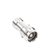 Adaptador en Línea de Conector 4.3-10 Macho a N Hembra, Bronce Blanco/ Plata/ Teflón.