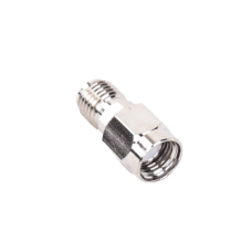 Adaptador en Línea de Conector SMA Macho Inverso a SMA Hembra, Níquel/ Oro/ Teflón.
