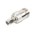Adaptador en Línea, de Conector SMA Macho Inverso a N Hembra, Níquel/ Oro/ Teflón.