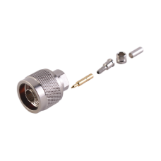 Conector N Macho de anillo plegable para cable RG-174/U, BELDEN 8216.