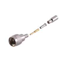 Conector mini UHF Macho de anillo plegable para cable RG-174/U, BELDEN 8216