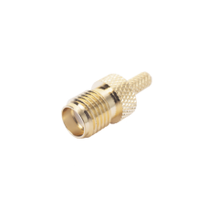 Conector SMA Hembra Inverso de anillo plegable para cable RG-174/U, BELDEN 8216.