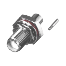 Conector SMA Hembra, Hermético, para Montaje de Panel Trasero, en Cable Semi-Rígido de 0.047 Conector SMA Hembra, Hermético, para Montaje de Panel Trasero, en Cable Semi-Rígido de 0.047