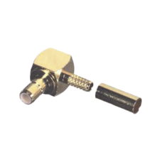 Conector SMB Hembra (Jack) en Ángulo Recto, (Pin Macho), Anillo Plegable para RG-174/U, Oro/ Oro/ Teflón. Conector SMB Hembra (Jack) en Ángulo Recto, (Pin Macho), Anillo Plegable para RG-174/U, Oro/ Oro/ Teflón.