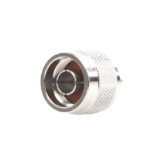 Conector N Macho de Anillo Plegable para Cables Coaxiales LP-142, LP-195, RG-58/U, RG-142/U, LMR-195, Níquel/ Oro/ Teflón.â€‹