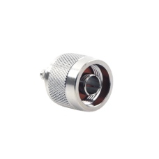 Conector N Macho Coaxial de Anillo Plegable para Cable RG-142/U, Niquel/ Oro/ Teflón. Conector N Macho Coaxial de Anillo Plegable para Cable RG-142/U, Niquel/ Oro/ Teflón.