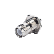 Conector TNC Hembra Inverso para Chasis de Anillo Plegable para Cable RG-58/U.