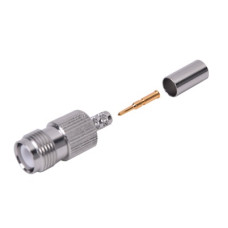Conector TNC Hembra Inverso para cable RG-142/U.