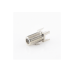 Conector F Hembra para PCB de Montaje Vertical, Níquel/ Estaño/ Polietileno.