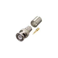 Conector BNC Macho de Anillo Plegable para RG-8/U, LMR-400, 9913, CNT-400, Níquel/ Oro/ Teflón. Conector BNC Macho de Anillo Plegable para RG-8/U, LMR-400, 9913, CNT-400, Níquel/ Oro/ Teflón.
