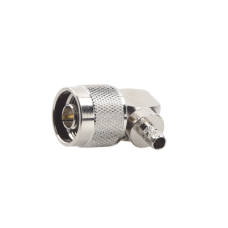 Conector N Macho en A/R de Anillo Plegable para Cables RG-8/X, LMR-240, Níquel/ Oro/ Teflón.