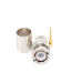Conector BNC Macho de Anillo Plegable para RG-8/U, LMR-400, 9913, CNT-400, Níquel/ Oro/ Teflón.