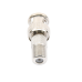 Adaptador en Linea para Video, de Conector BNC Macho a F Hembra, 50 Ohm, Níquel/Oro/Teflón.