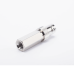 Conector BNC Hembra en 75 Ohm, Tipo Roscable para cable Coaxial RG-59/U, Níquel/ Plata/ Delrin.