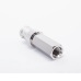 Conector BNC Hembra en 75 Ohm, Tipo Roscable para cable Coaxial RG-59/U, Níquel/ Plata/ Delrin.